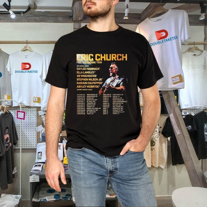 Eric Church Free The Machine Tour 2026 North America Shirts