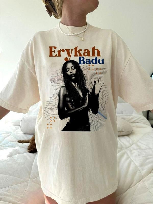 Erykah Badu Graphic tour Shirt, Erykah Badu concert shirt, Erykah Badu shirt Cotton Fit Hoodie, Sweatshirt | TeeBloomCo.com