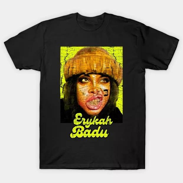 Erykah Badu T-Shirt Tee Unisex Short Sleeve Full Size Hoodie, Sweatshirt | TeeBloomCo.com