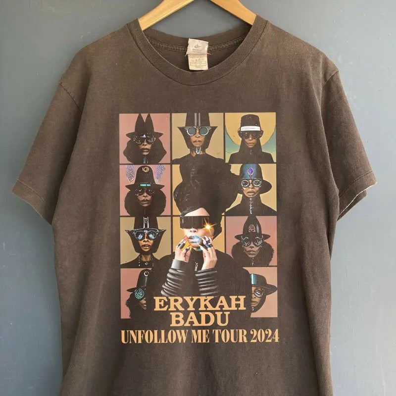 Erykah Badu concert shirt ,Erykah Badu 2024 shirt, Gifts for Fans, 90s Erykah Badu Graphic tour Shirt, Music Rock, Gift...