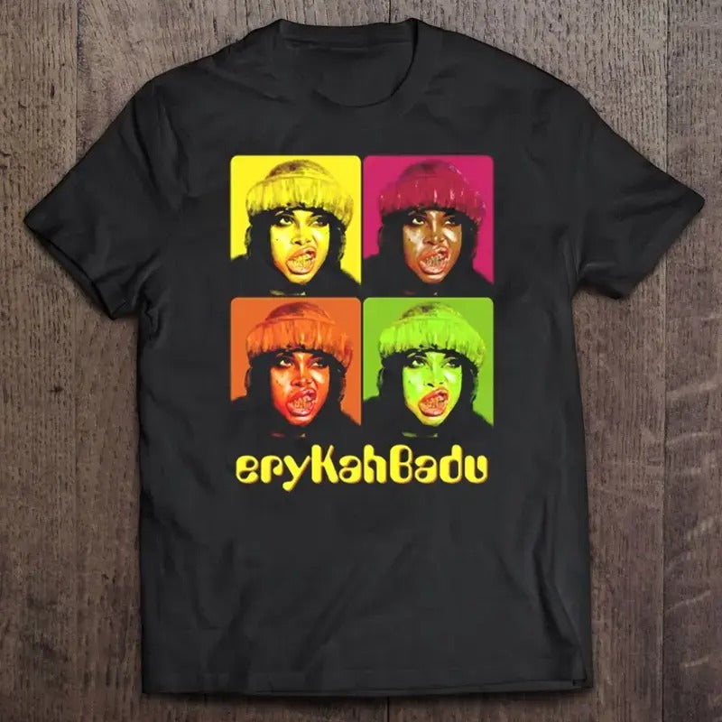 Erykah Badu shirt short Crewneck Shortsleeve Hoodie, Sweatshirt | TeeBloomCo.com