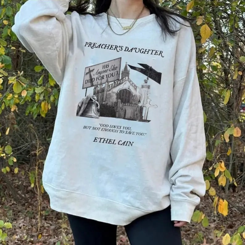Ethel Cain Preacher's Daughter Crewneck Sweatshirt T-Shirts, Hoodie | TeeBloomCo.com
