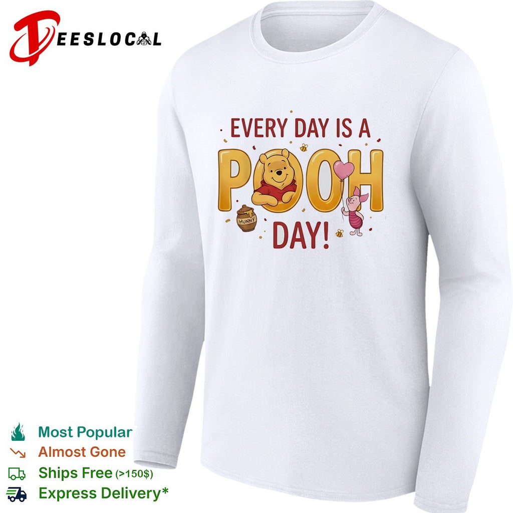 Every day is a Pooh day Winnie the Pooh and Piglet illustration graphic shirt