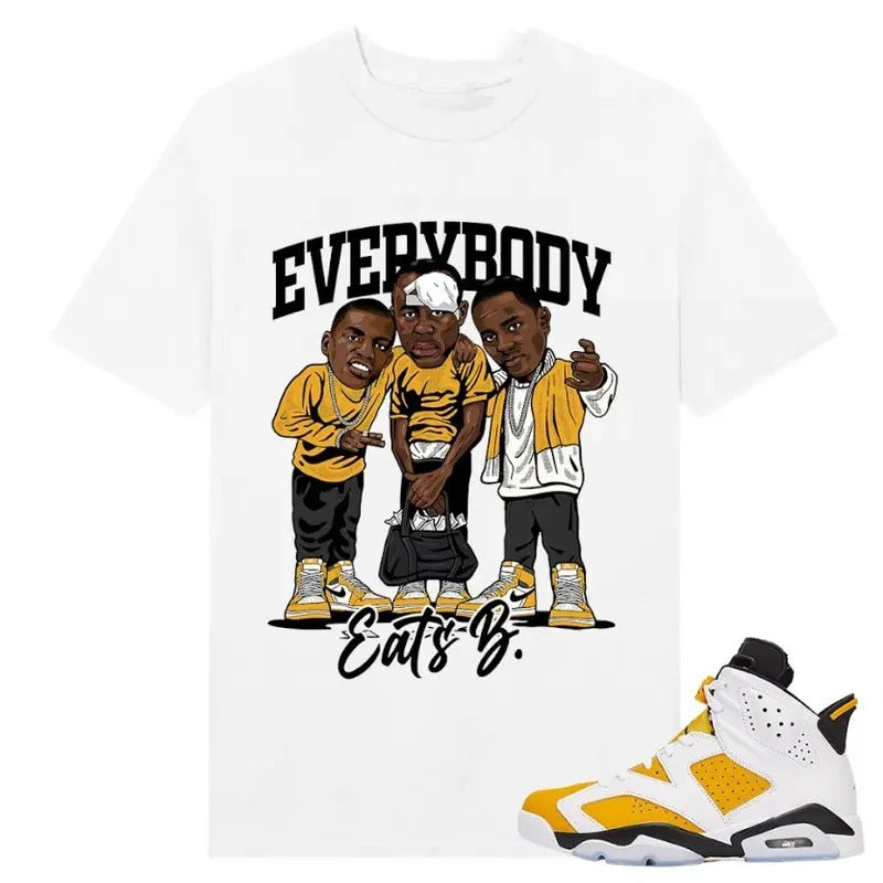 Everybody Eats B Tshirt, Shirt match Sneaker Classic Cotton Hoodie, Sweatshirt | TeeBloomCo.com
