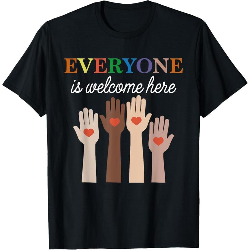 Everyone Is Welcome Here Idaho Teacher T-Shirtstyle{n002}3 T-Shirts, Hoodie, Sweatshirt | TeeBloomCo.com