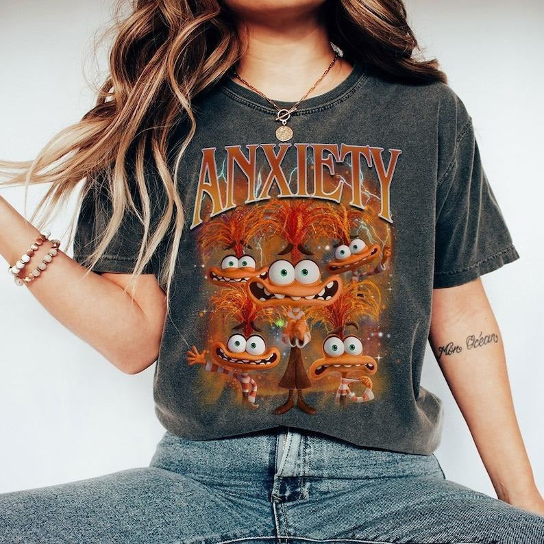 Everything Is Fine Anxiety Inside Out 2 Shirt, Inside Out Anxiety Shirt, Inside Out Merch Shirt, Emotions Shirt, Gift...