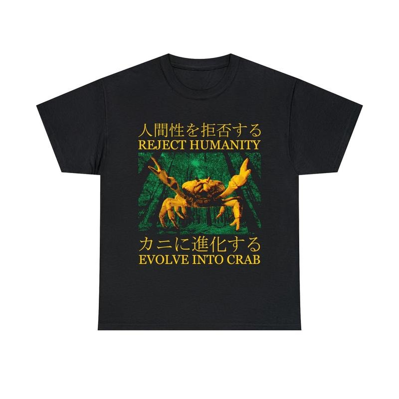 Evolve into Crab Japanese Vintage T-Shirt Hoodie, Sweatshirt | TeeBloomCo.com