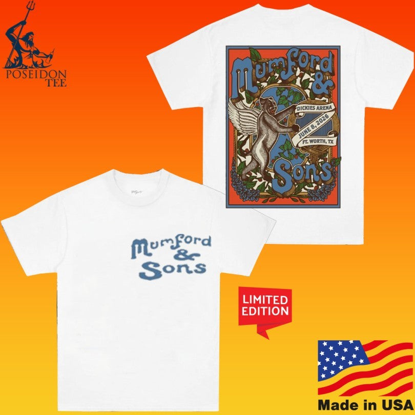 Mumford & Sons 6 8 2026 Dickies Arena T-shirt