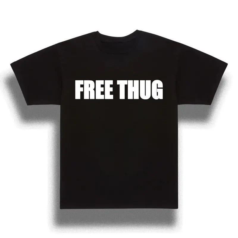 F.ree Thugg T-shirt,  Graphic Shirt, Old School 90s Throwback Tee Hoodie, Sweatshirt | TeeBloomCo.com