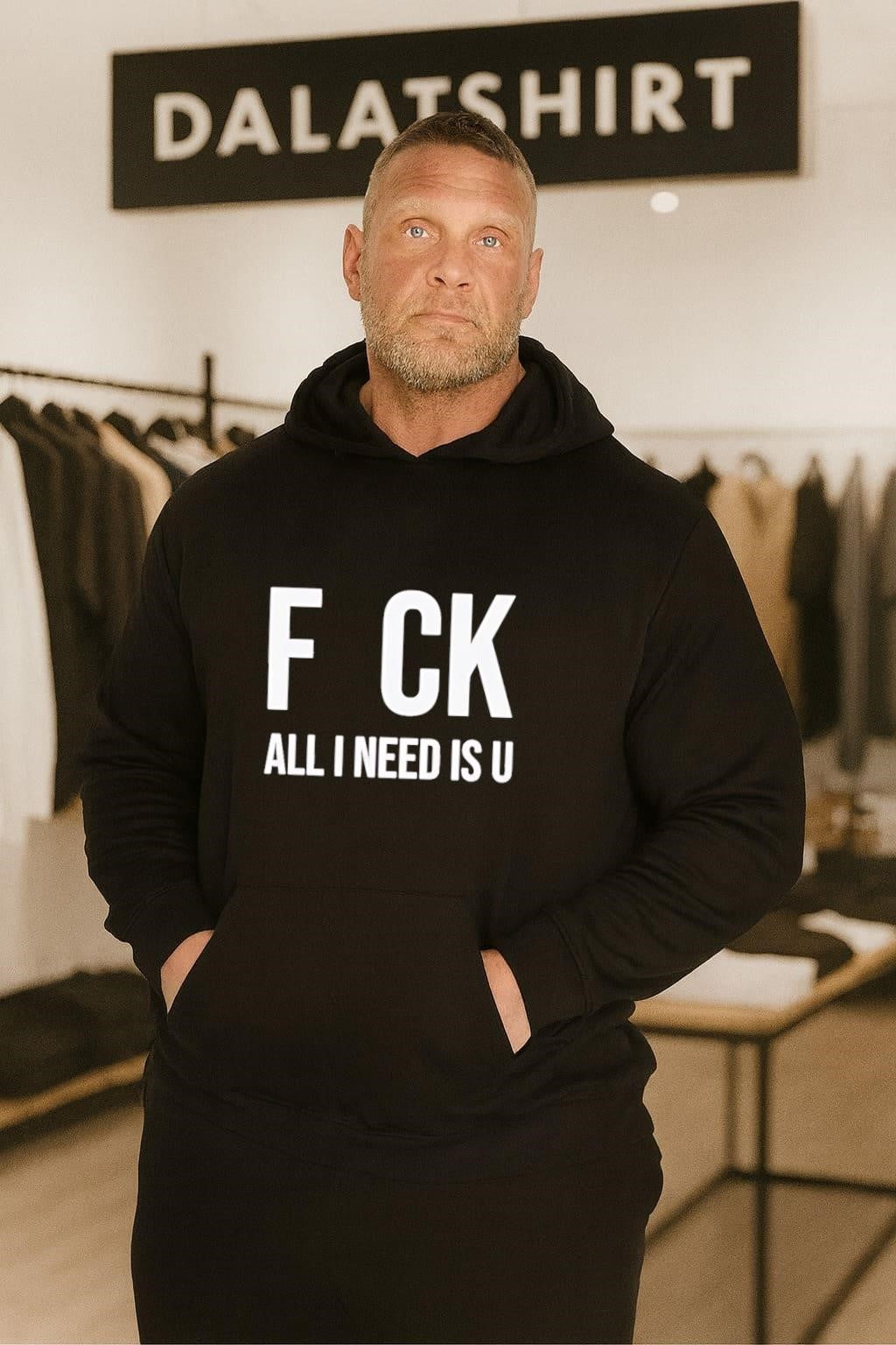 F CK All I Need Is U Typography Design shirt