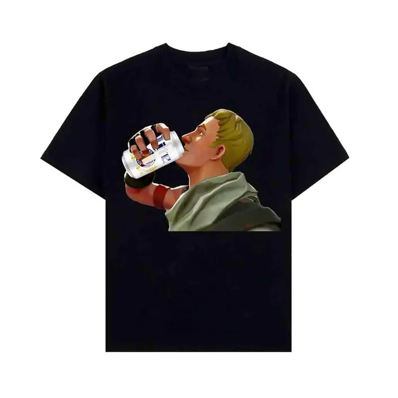 F0rtnite Beer Shirt Fortnite Shirt Graphic Tee Vintage Cotton Short Sleeve Streetwear Casual Trend shirt Gift For Fans...