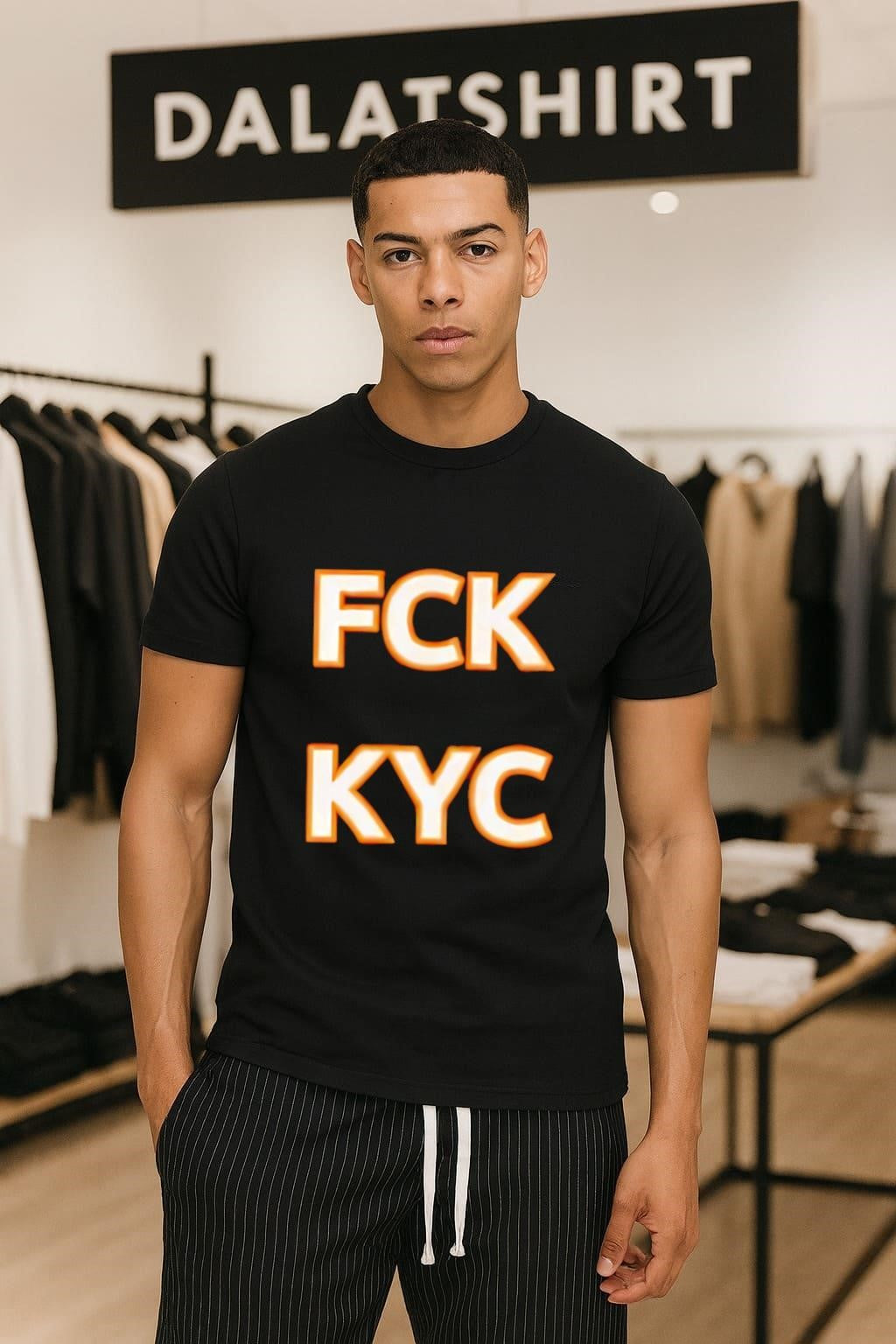 FCK KYC Bold Block Lettering Anti Regulation shirt