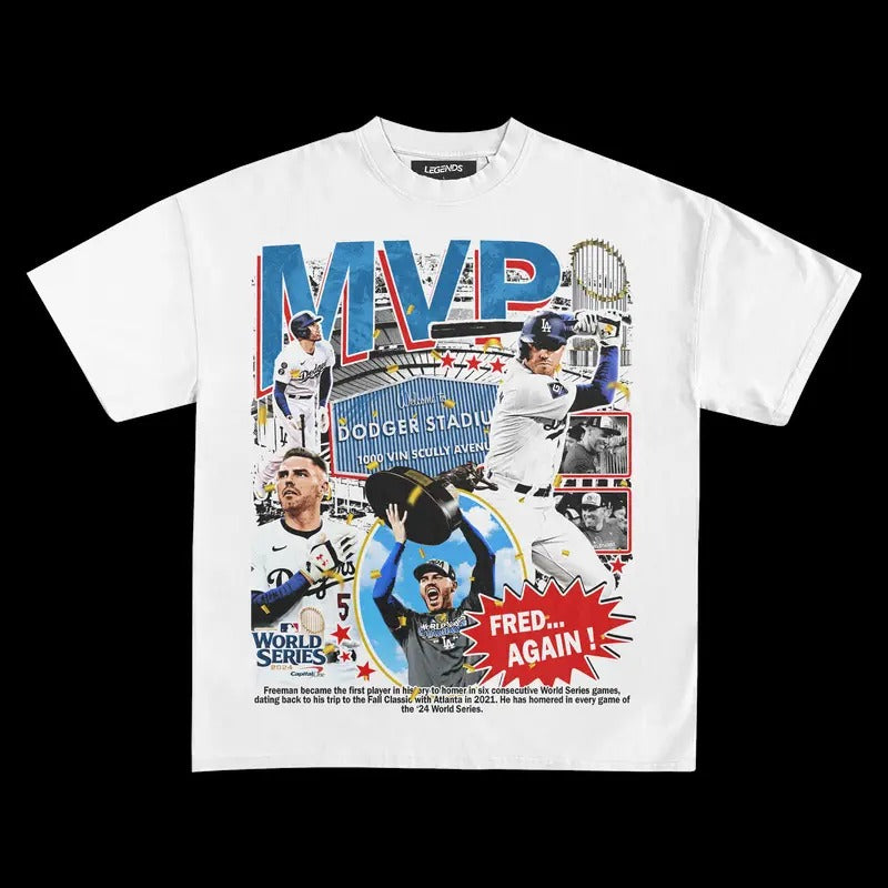 FREDDIE FREEMAN MVP 2024 VINTAGE TEE | MEN'S GRAPHIC T-SHIRT SWEATSHIRT HOODIE | GIFT FOR FAN | TeeBloomCo.com