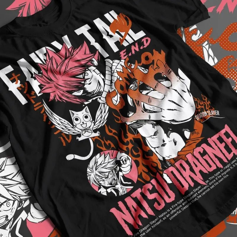 Fairy Tail Natsu Dragneel Gray Fullbuster Anime Unisex T-Shirt Tee ALL SIZES Hoodie, Sweatshirt | TeeBloomCo.com