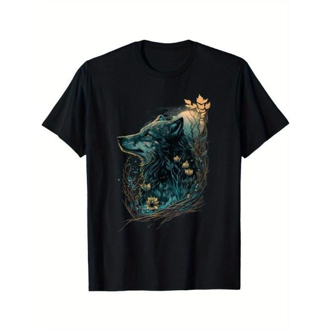 Fairycore Floral Wolf | Aesthetic Girls Dark Grunge Wolves T-Shirt Made in USA Hoodie, Sweatshirt | TeeBloomCo.com