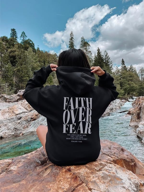 Faith Over Fear Sweatshirt, Christian Sweatshirt,Religion Gift Jesus Hoodie, Religion Sweatshirt,Bible Verse Sweatshirt,...