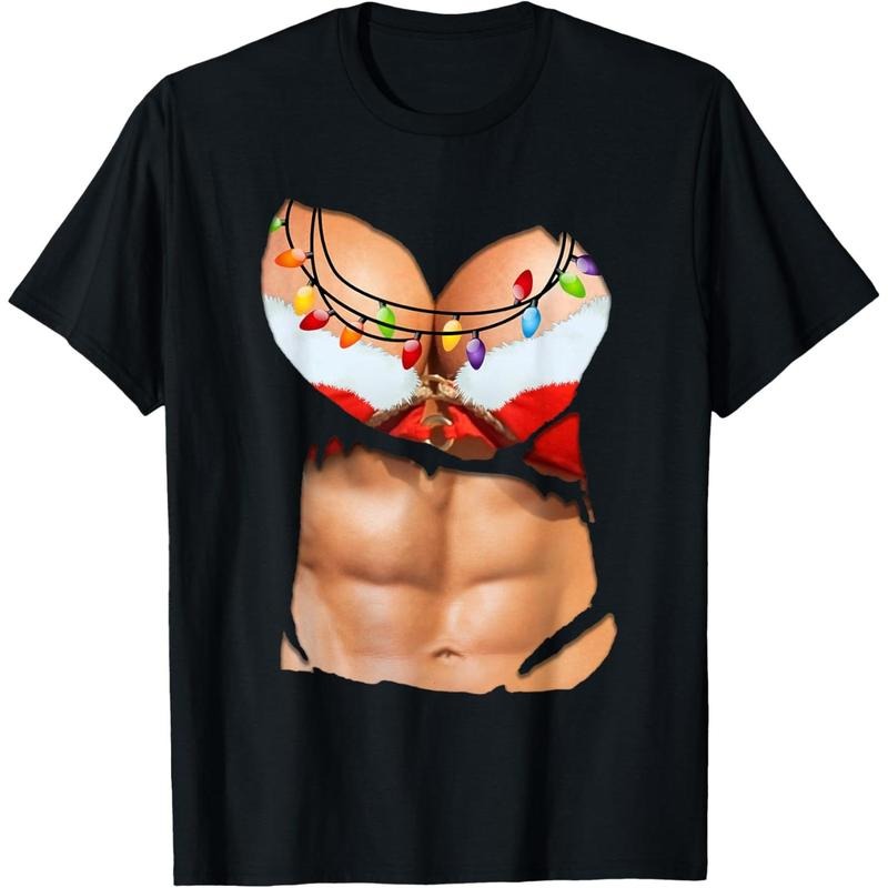 Fake Abs Shirt Funny Bikini Body Muscle Six Pack 3D T-Shirt T-Shirt made in usa Hoodie, Sweatshirt | TeeBloomCo.com