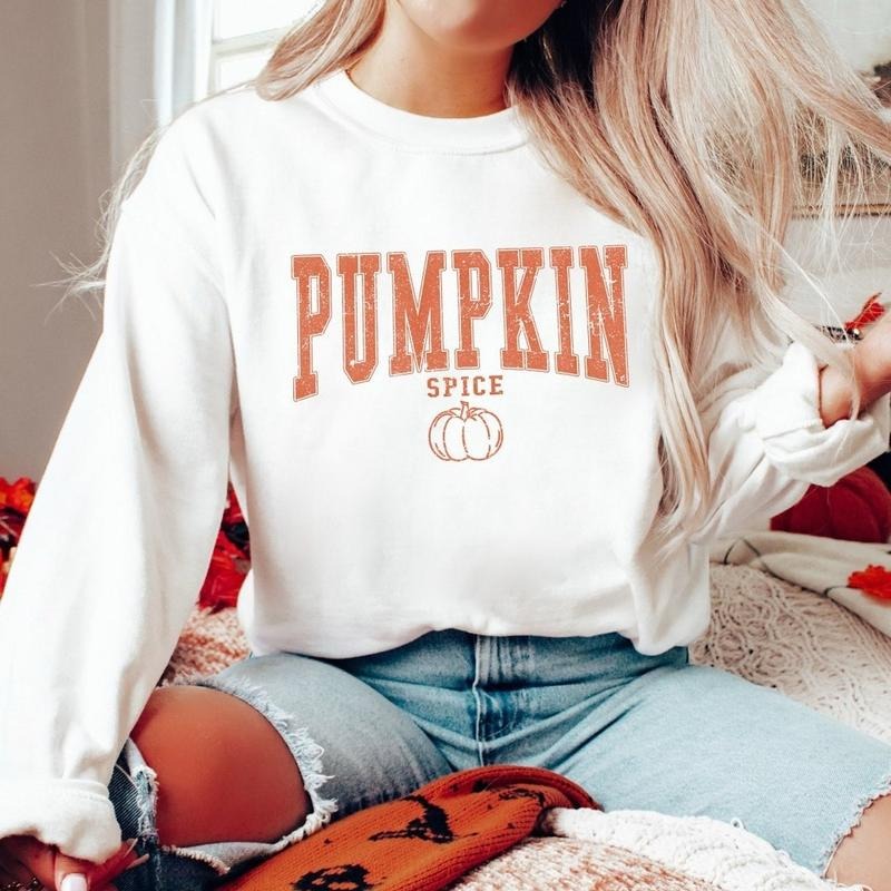 Fall Coffee Sweater Cute Fall Sweatshirt Thanksgiving Pumpkin Latte Drink Cup Pumpkin Spice Shirt, Hoodie | TeeBloomCo.com