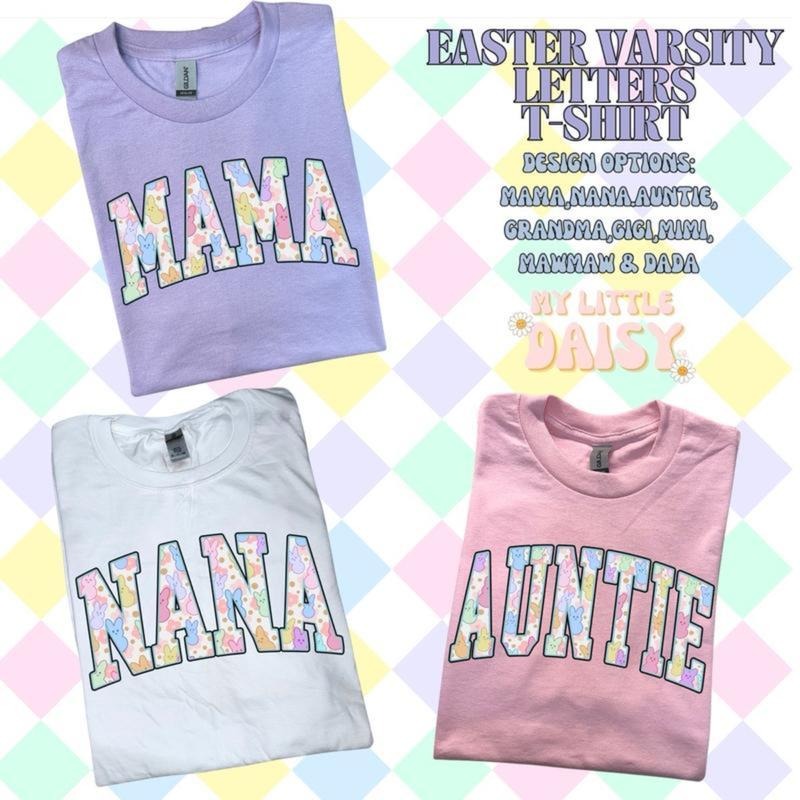 Family Easter Tee, Dad Nana Mama Mini Easter Tshirt, Spring Holiday Shirt, Easter Bunny T-shirt, Happy Easter Tee, Easter...