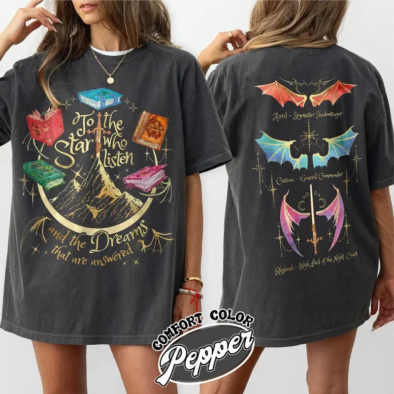 Fan Of ACOTAR Series Two Sided Sweatshirt,Velaris Sweatshirt Acotar Velaris City Of Starlight,Rhysand Sweatshirt,The Bat...