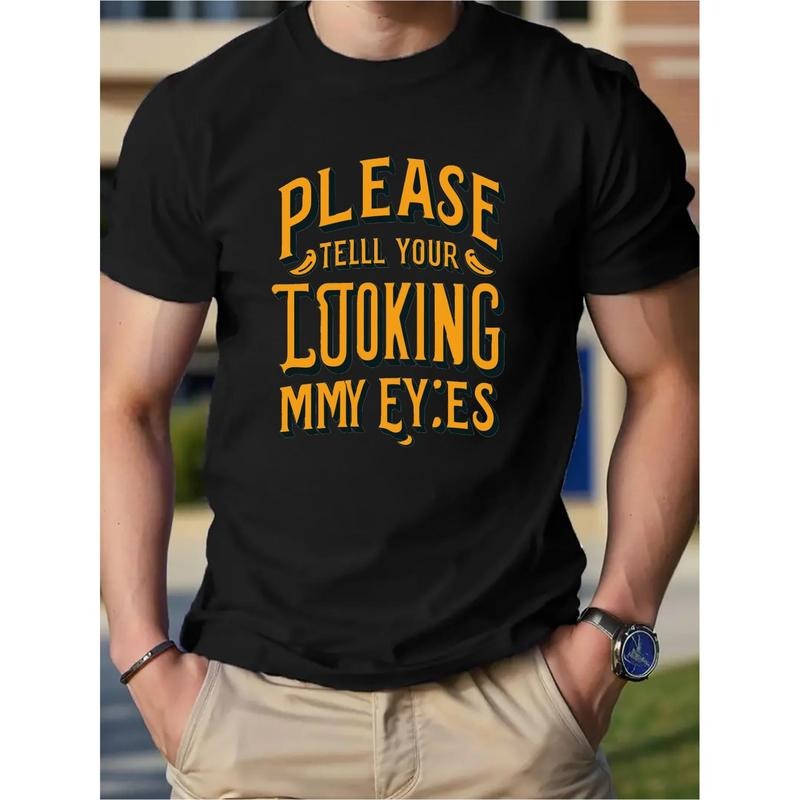 Fashion printed cotton short-sleeved T-shirt American fashion brand printed bottom shirt men's spring and summer round...