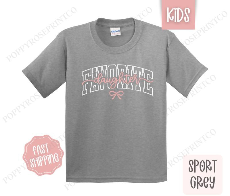Favorite Daughter Kids Shirt - Cute Children's Tshirt - Youth Tee Gildan Hoodie, Sweatshirt | TeeBloomCo.com