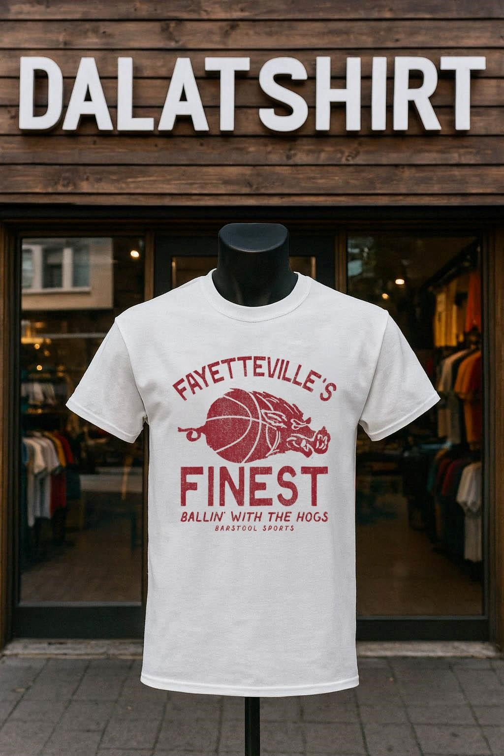 Fayetteville’s Finest Ballin’ With The Hogs Barstool Sports shirt