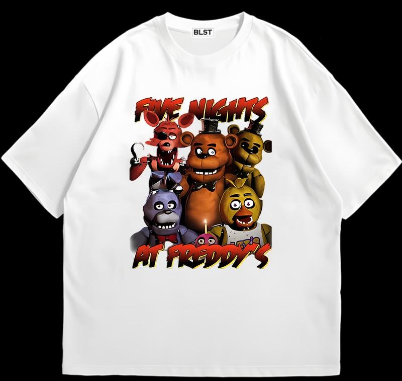 Fiive Nights At Freddy's Vintage T-Shirt Unisex Streetwear Style Vintage Graphic Hoodie, Sweatshirt | TeeBloomCo.com