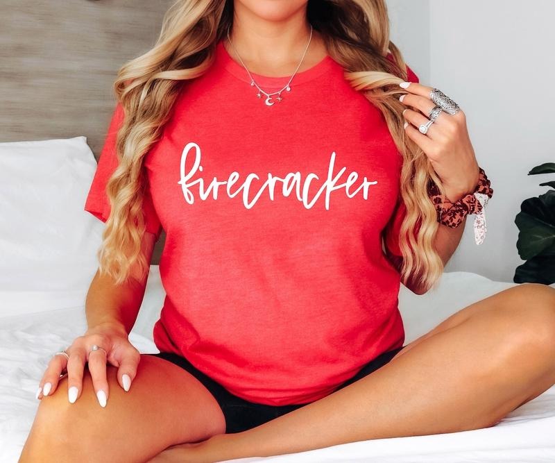 Firecracker Shirt For 4th Of July, Trendy Independence Day Tee, USA Shirt Hoodie, Sweatshirt | TeeBloomCo.com
