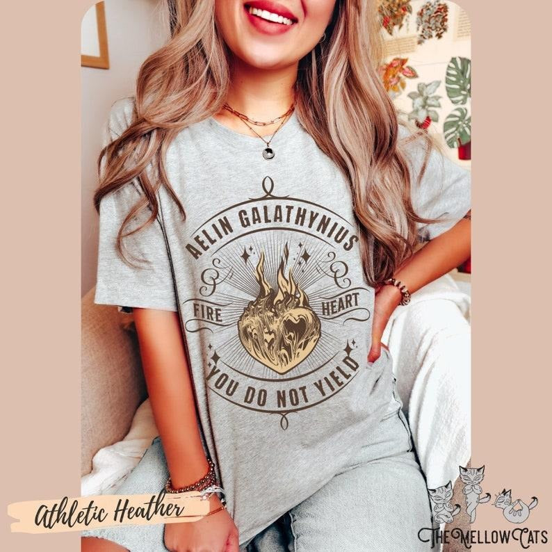 Fireheart Throne of Glass Shirt SJM Official LICENSE Sarah J. Maas Tog Merch Manon Blackbeak The Thirteen Aelin...