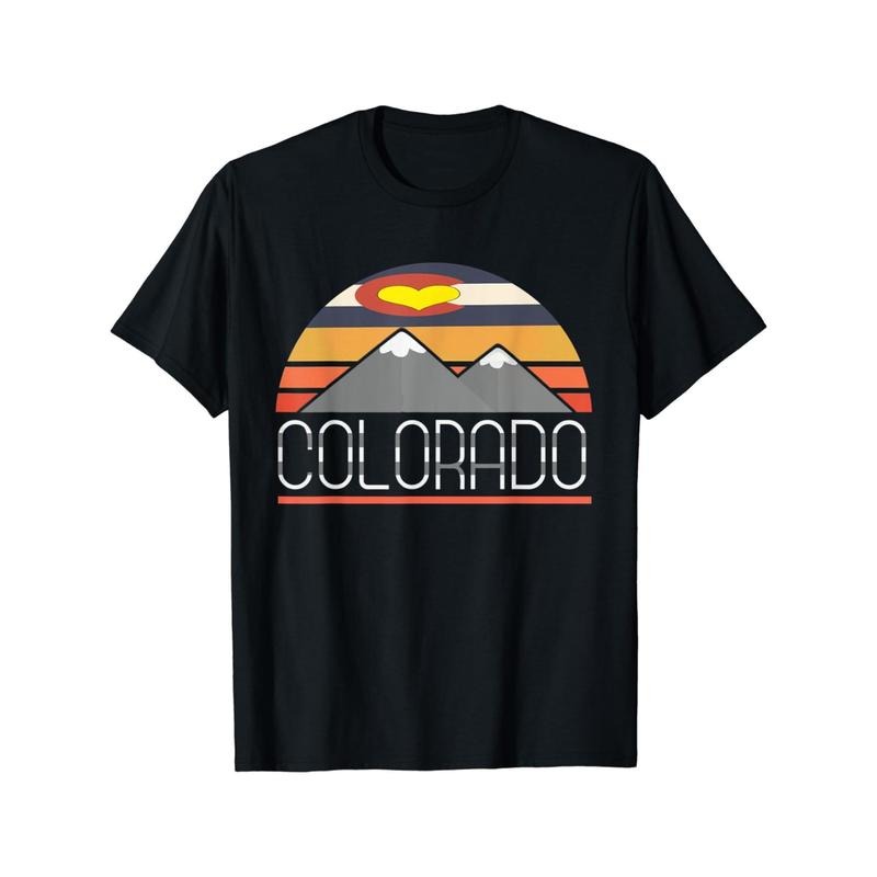 Flag Mountain, Colorado retro retro men's T-shirt Made in USA Hoodie, Sweatshirt | TeeBloomCo.com