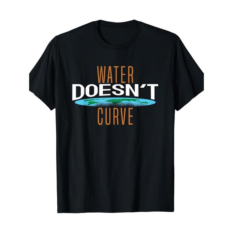 Flat Earth Society Cotton T-Shirt - Breathable, Crew Neck, Short Sleeve Tee for Men & Women