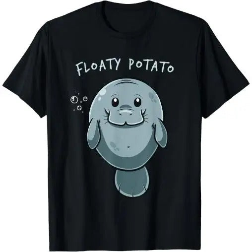 Floaty Potato Funny Manatee Sea Animal Manatees Potatoes T-Shirt Made in USA Hoodie, Sweatshirt | TeeBloomCo.com