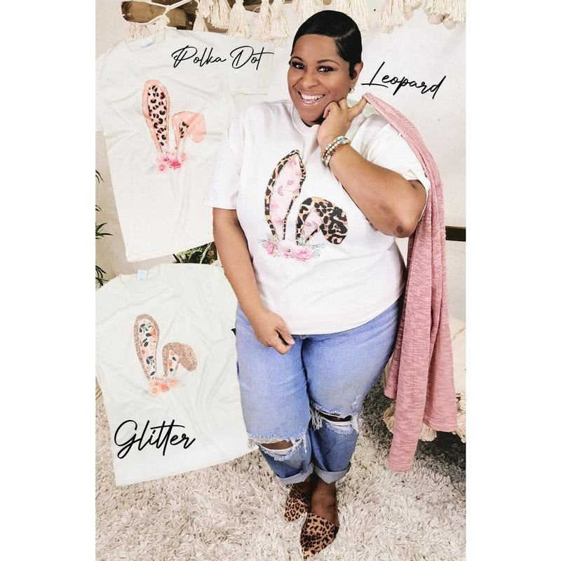 Floral Bunny Ears T-Shirt Hoodie, Sweatshirt | TeeBloomCo.com
