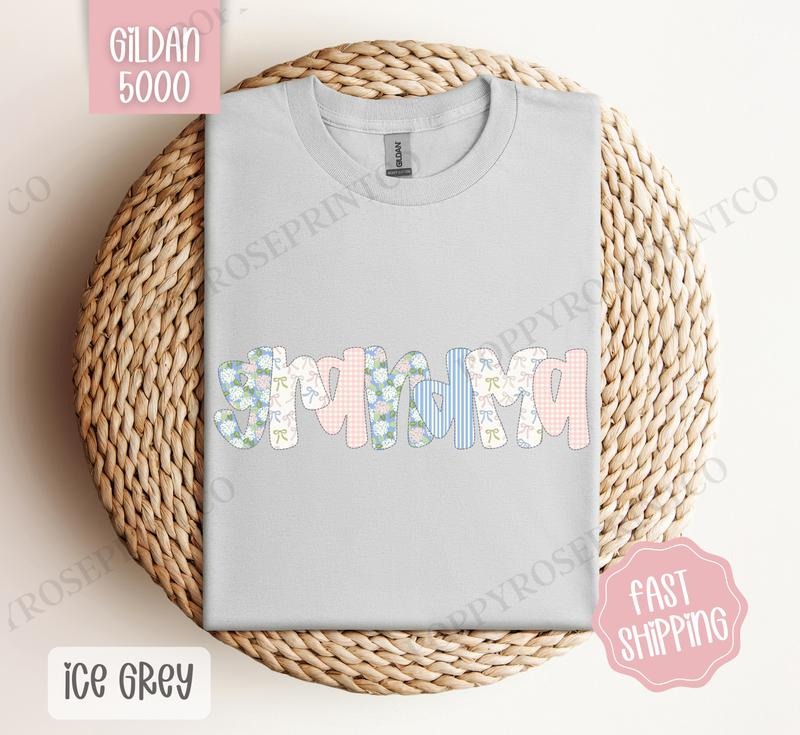 Floral Grandma Gildan Shirt, Cute Spring Grandma Tshirt, Coquette Grandmother Tee Hoodie, Sweatshirt | TeeBloomCo.com