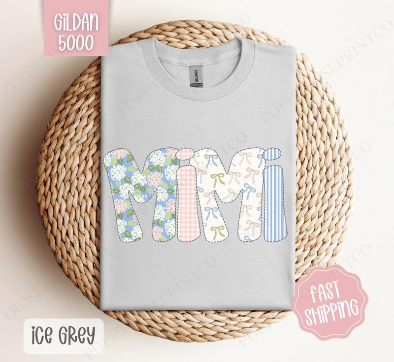 Floral Mimi Gildan Shirt, Cute Spring Grandma Tshirt, Coquette Mimi Tee Hoodie, Sweatshirt | TeeBloomCo.com
