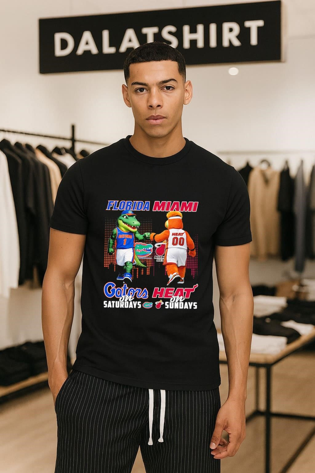 Florida Gators Miami Heat Saturdays Sundays Basketball Sports Mashup shirt