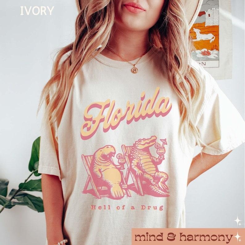 Florida Music Concert Shirt, Oversized Trendy Cotton Sleeve Hoodie, Sweatshirt | TeeBloomCo.com