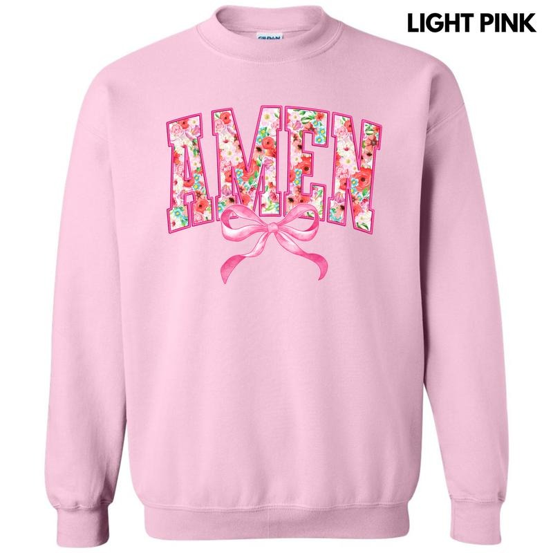 Flower Amen Coquette Sweatshirt 'NLB' T-Shirts, Hoodie | TeeBloomCo.com