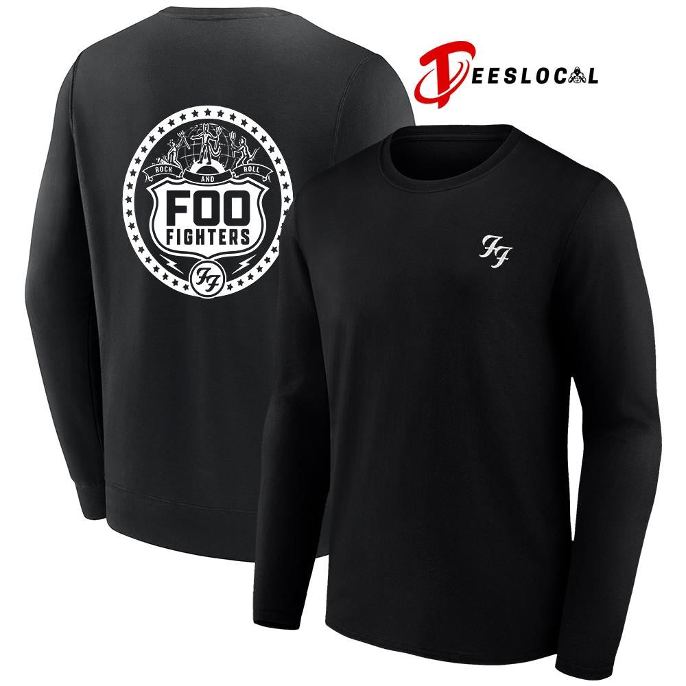 Foo Fighters Take Cover tour Rock and Roll 3 Devils Polo football shirt