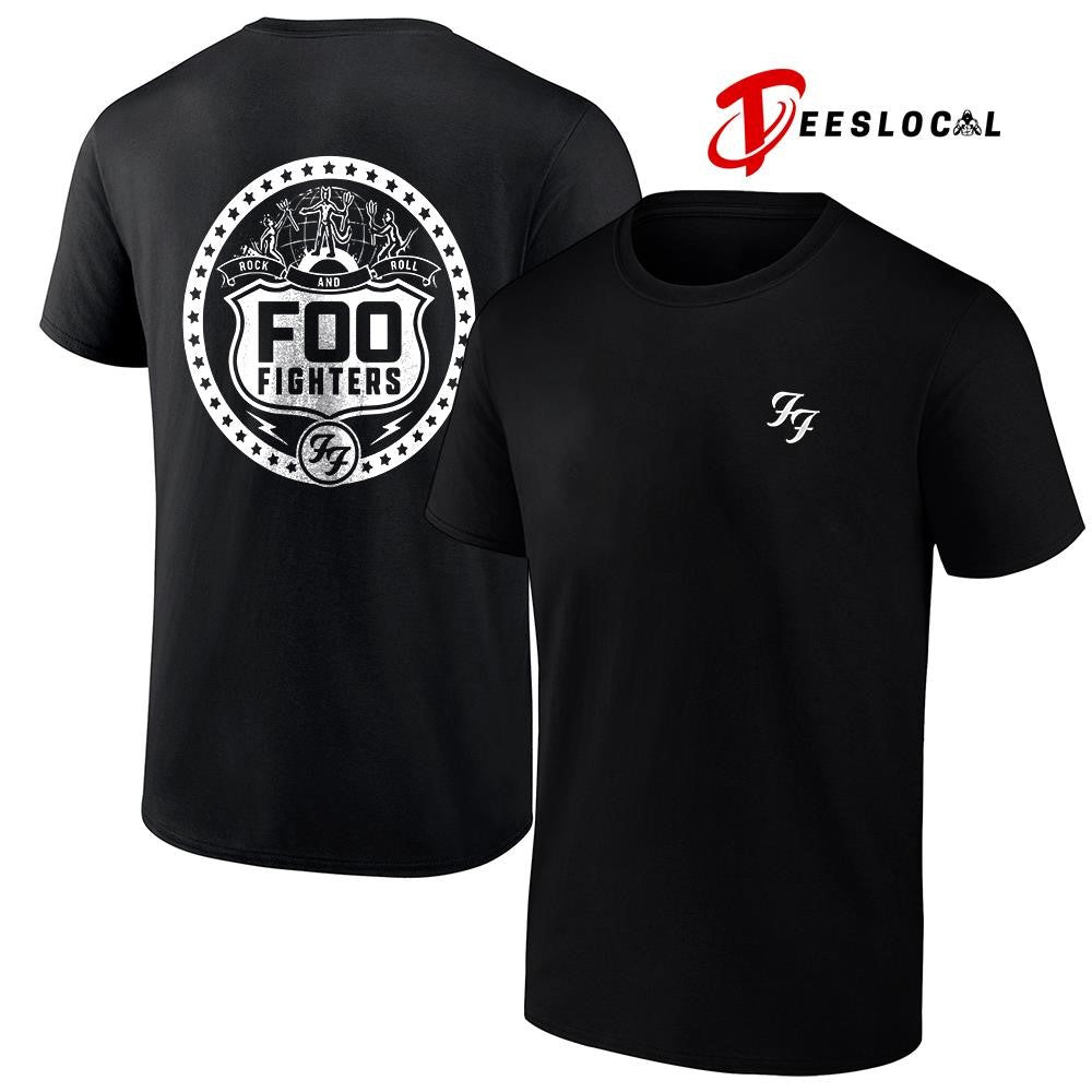Foo Fighters Take Cover tour Rock and Roll 3 Devils Polo football shirt