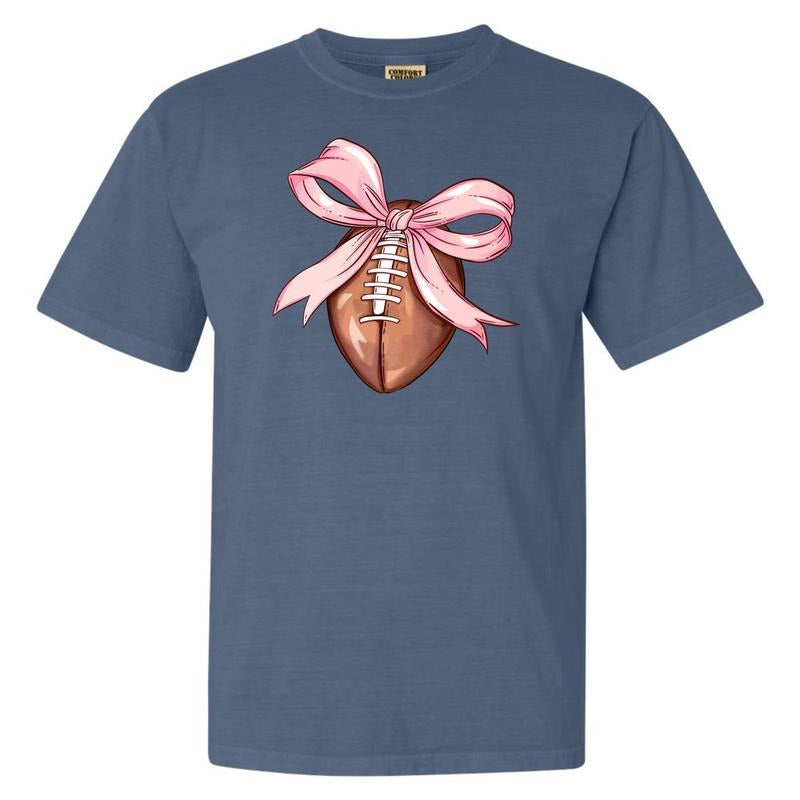 Football Coquette Comfort Colors T-Shirt 'NLB' Hoodie, Sweatshirt | TeeBloomCo.com