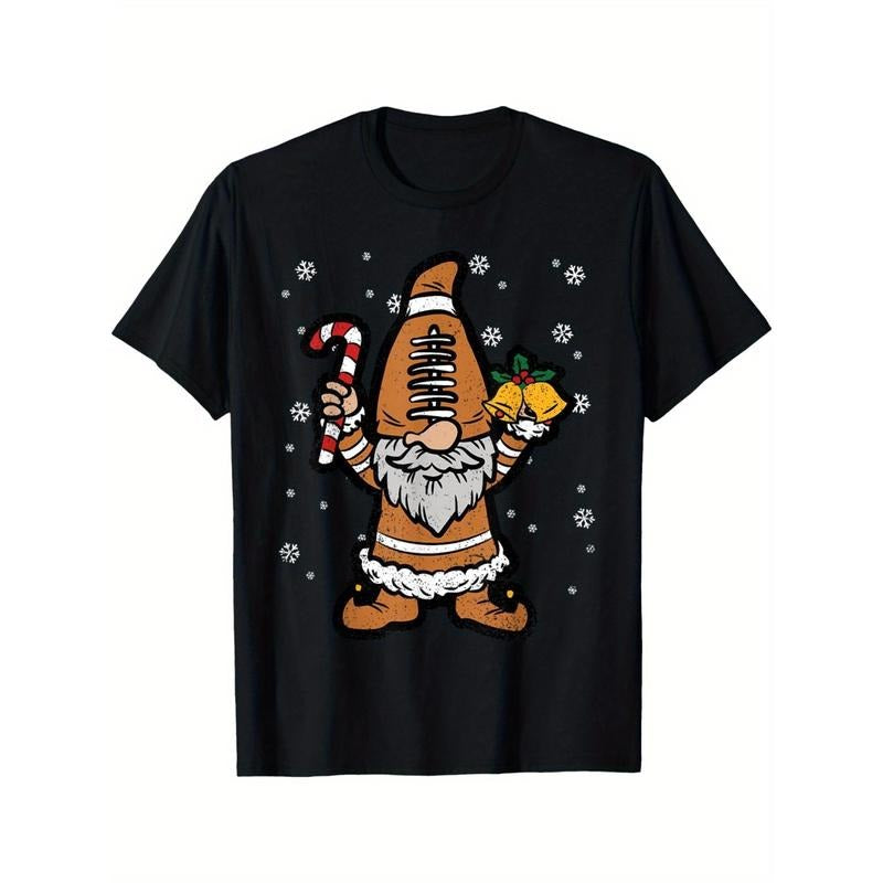 Football Gnome Christmas X-Mas Candy Cane Sport Snowflakes men T-Shirt made in usa Hoodie, Sweatshirt | TeeBloomCo.com
