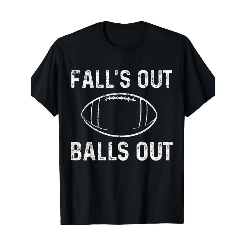 Football Out Balls Falls Out American Football T-Shirt-220g made in usa Hoodie, Sweatshirt | TeeBloomCo.com