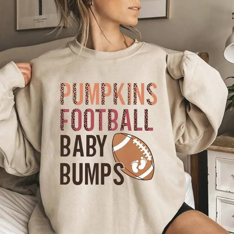 Football Pregnancy Announcement Shirt Fall Baby Reveal Shirt Thanksgiving Pregnancy Reveal Tshirt Fall Maternity, Gift...
