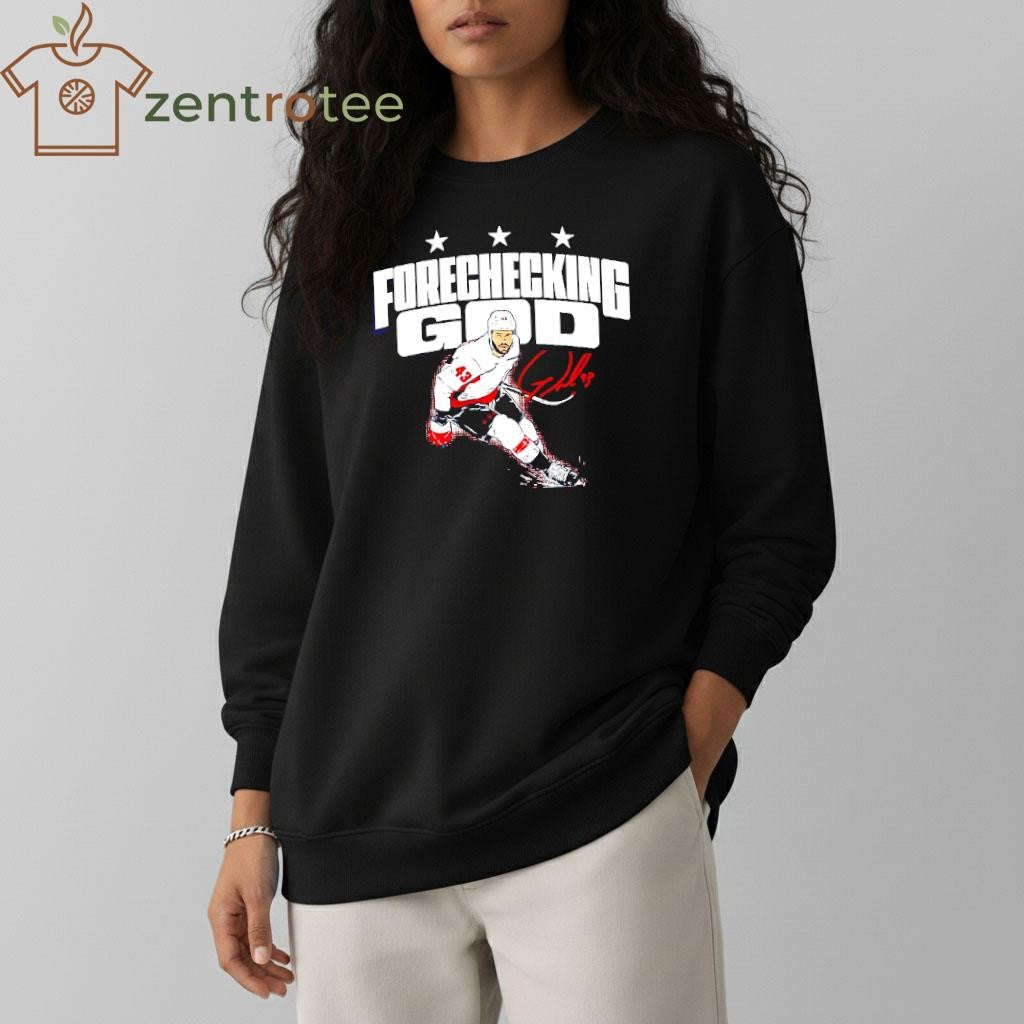 Forechecking God Tom Wilson Canada Team Olympics signature tee