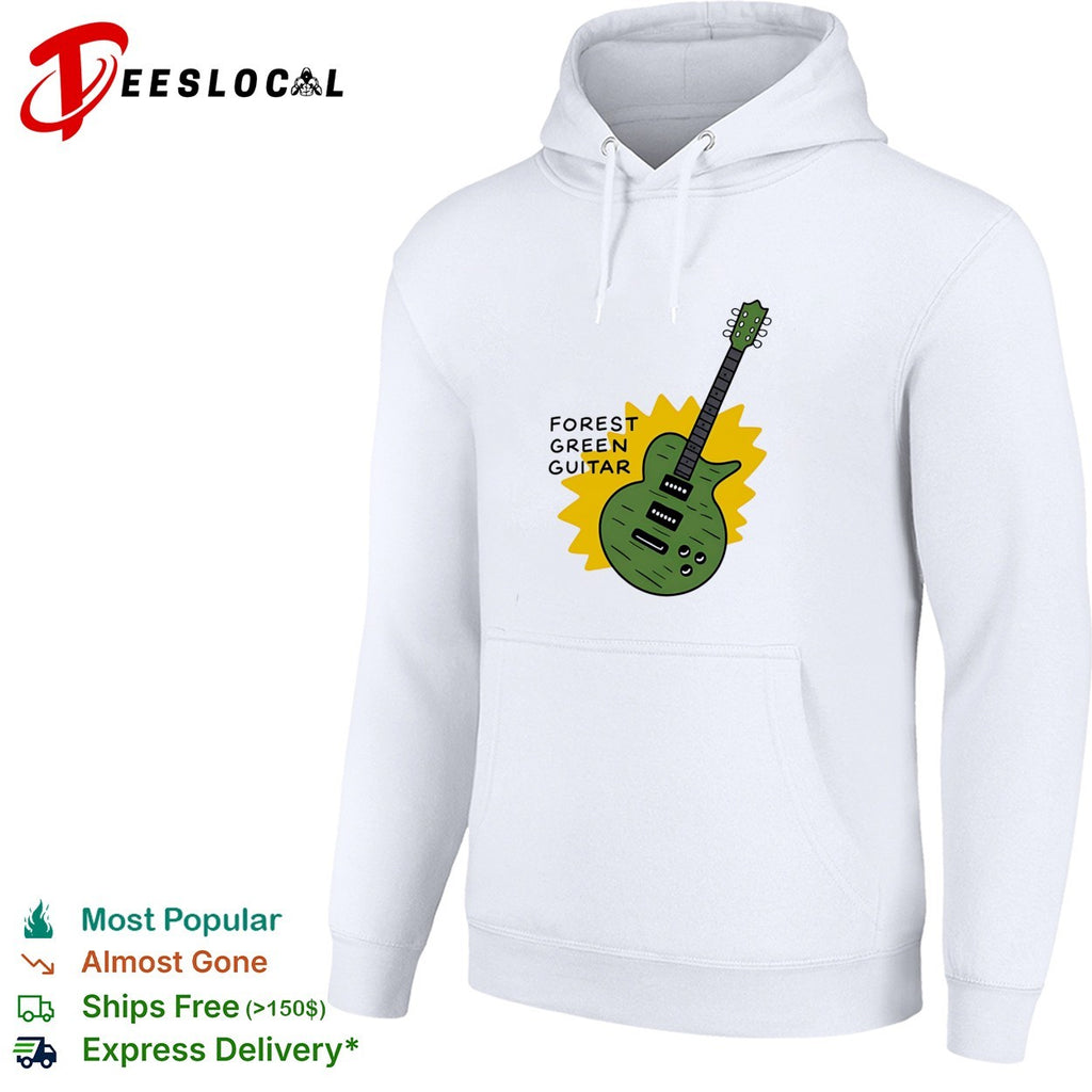Forest green guitar vintage shirt