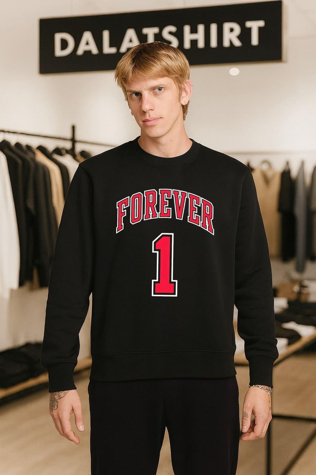 Forever 1 Chicago Bulls Style Varsity Sports Number shirt