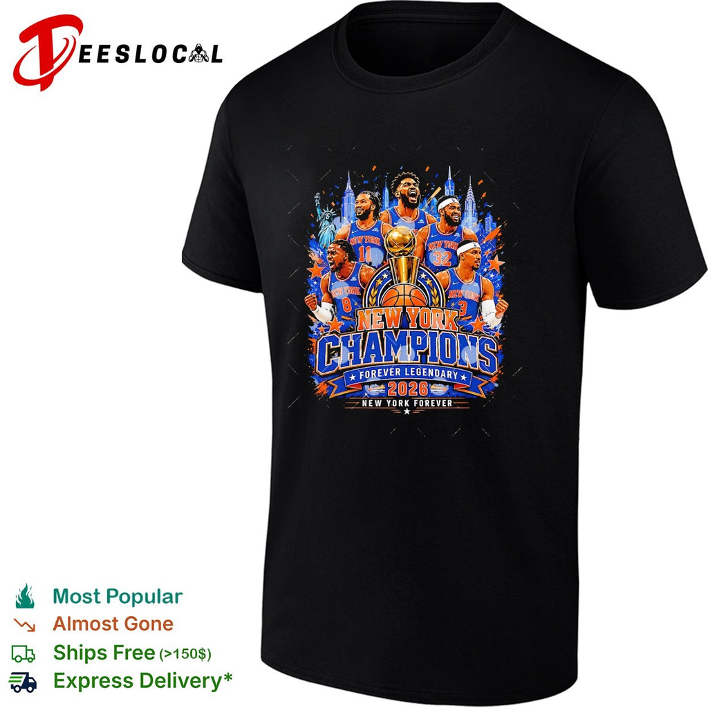 Forever legendary 2026 champions team trophy celebration poster shirt