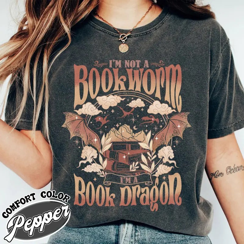 Fourth Wing Dragon Comfort Colors Shirt Hoodie, Sweatshirt | TeeBloomCo.com